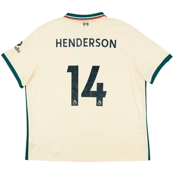 2021-22 Liverpool Away Shirt Henderson #14 - 8/10 - (3XL)
