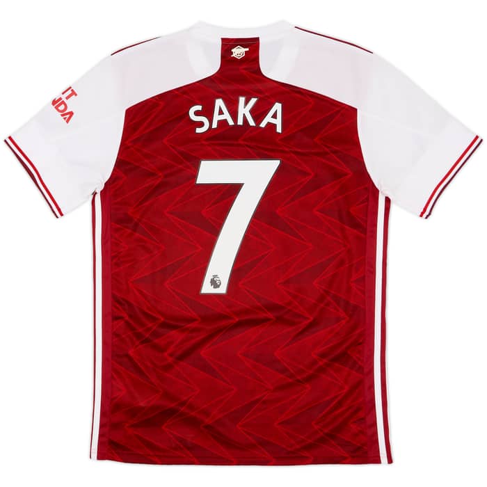 2020-21 Arsenal Home Shirt Saka #7 - 10/10 - (M)