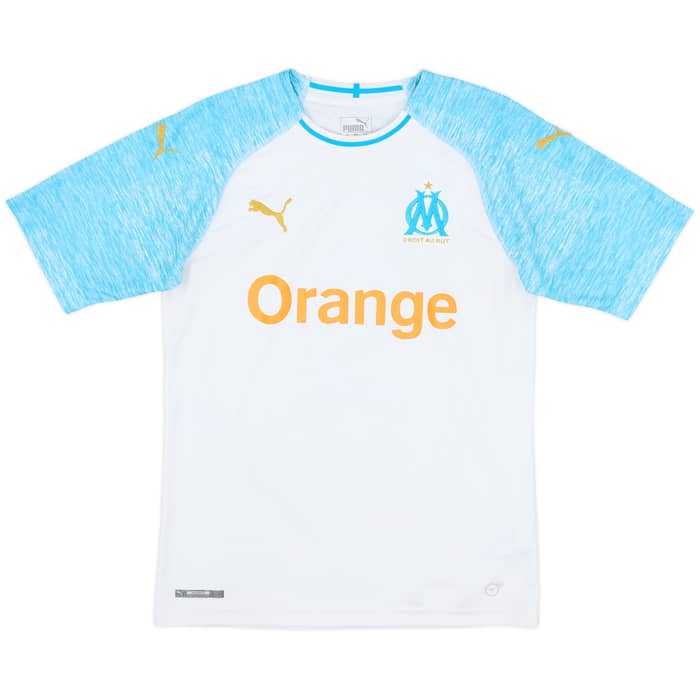 2018-19 Olympique Marseille Home Shirt Balotelli #9 - 8/10 - (S)