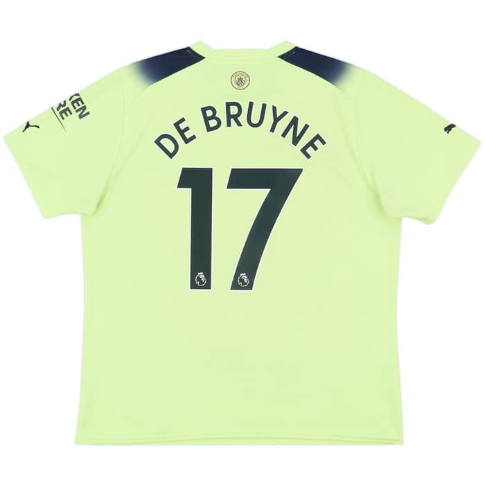 2022-23 Manchester City Third Shirt De Bruyne #17 - 6/10 - (XL)