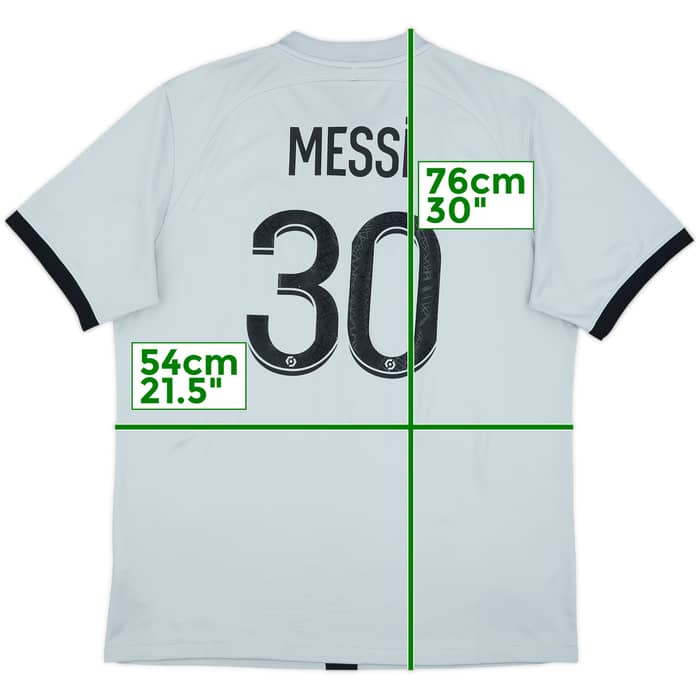 2022-23 Paris Saint-Germain Away Shirt Messi #30 - 9/10 - (L)