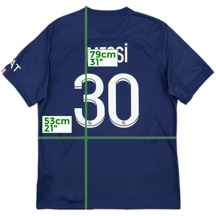 2022-23 Paris Saint-Germain Home Shirt Messi #30 - 10/10 - (L)
