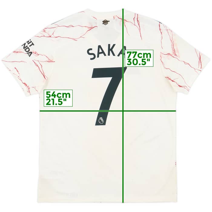 2020-21 Arsenal Away Shirt Saka #7 - 7/10 - (L)