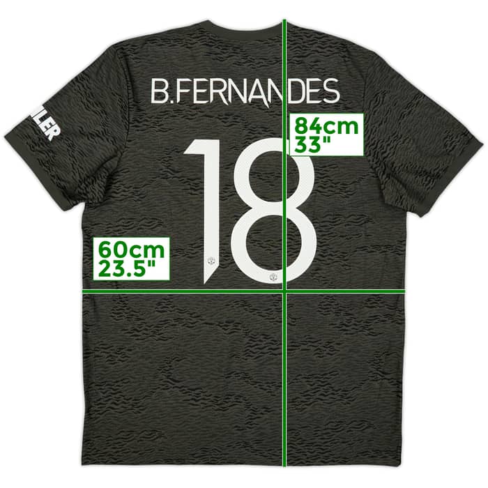 2020-21 Manchester United Away Shirt B.Fernandes #18 - 10/10 - (XL)