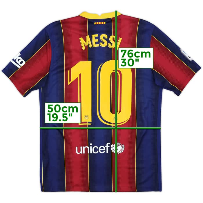 2020-21 Barcelona Home Shirt Messi #10 - 10/10 - (M)