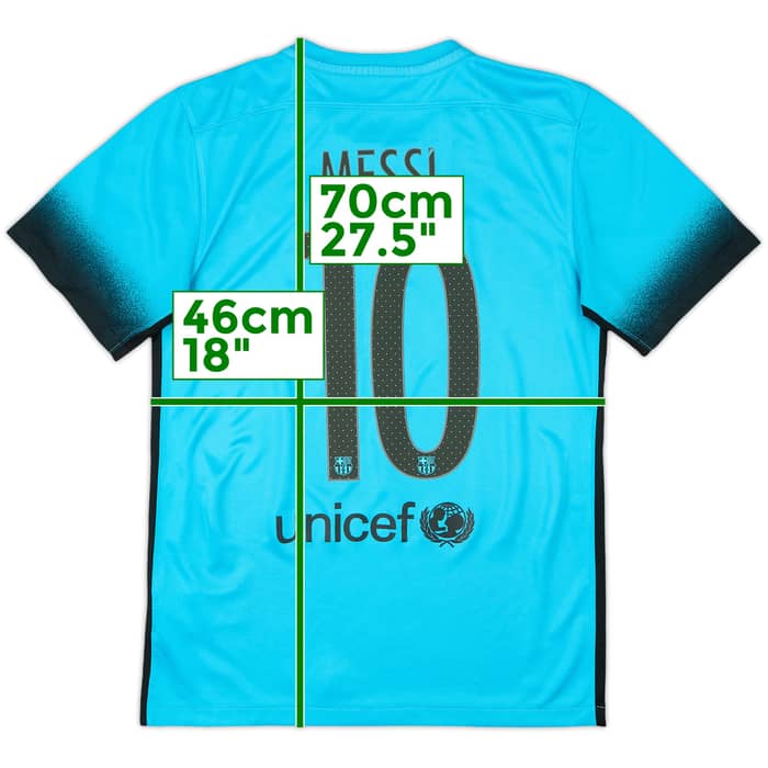 2015-16 Barcelona Third Shirt Messi #10 - 7/10 - (S)