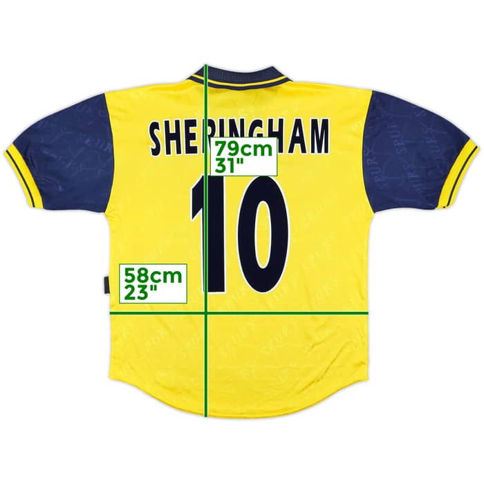 1995-97 Tottenham Third Shirt Sheringham #10 - 9/10 - (M)