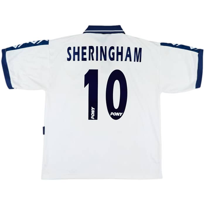1995-97 Tottenham Home Shirt Sheringham #10 - 9/10 - (L)