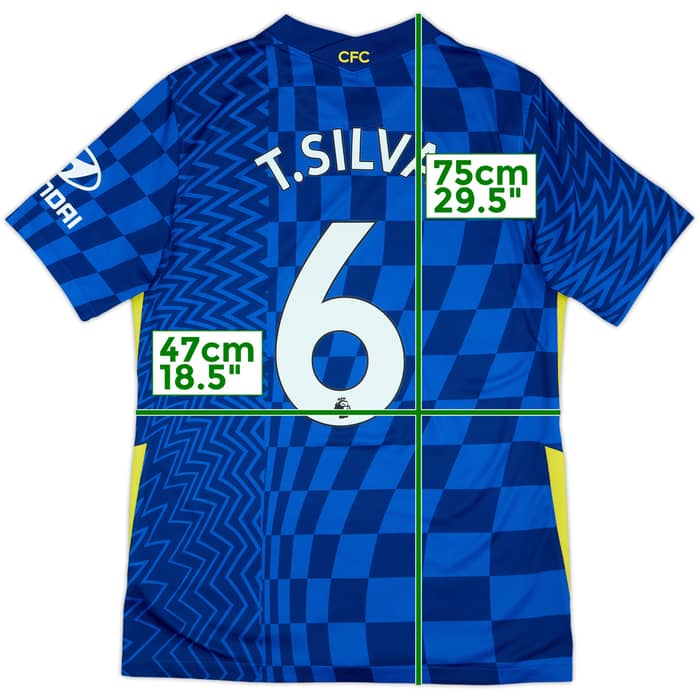 2021-22 Chelsea Home Shirt T.Silva #6 - 9/10 - (M)