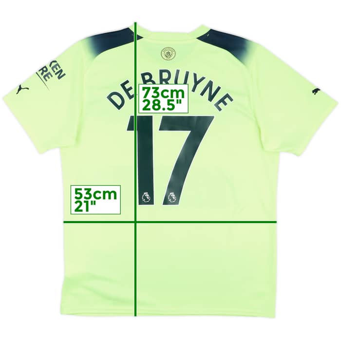 2022-23 Manchester City Third Shirt De Bruyne #17 - 9/10 - (L)