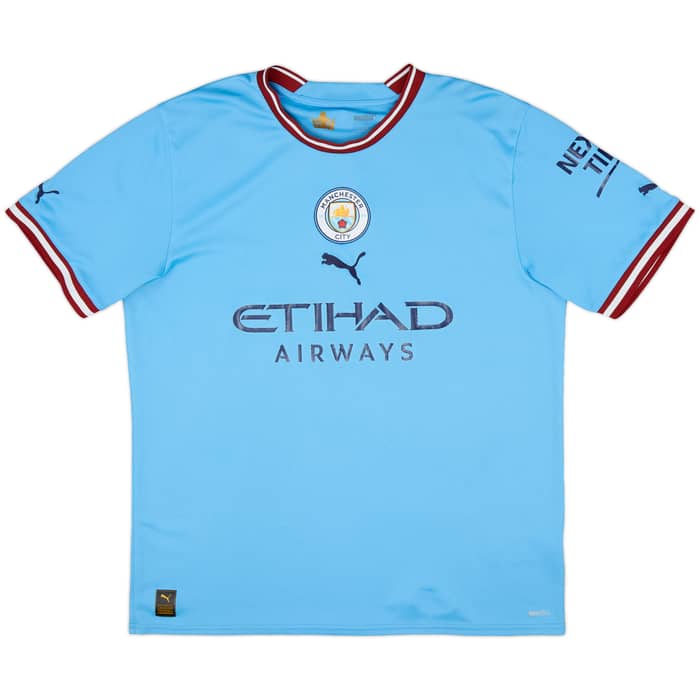 2022-23 Manchester City Home Shirt De Bruyne #17 - 8/10 - (L)