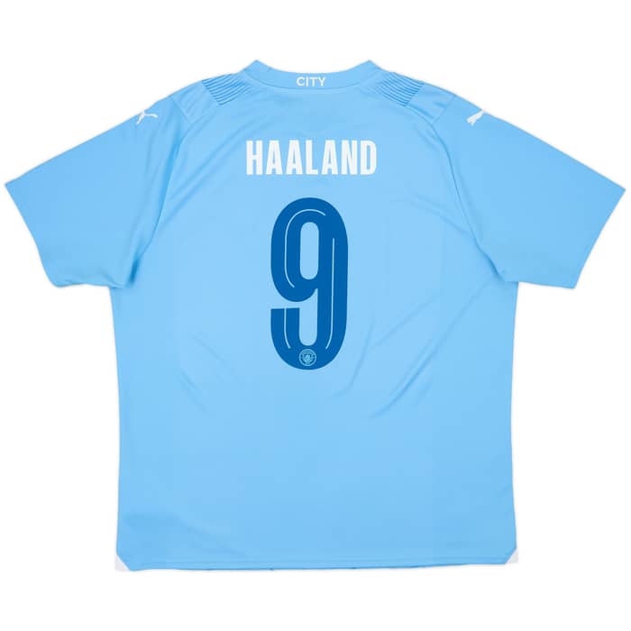 2023-24 Manchester City Home Shirt Haaland #9 - 10/10 - (XL)