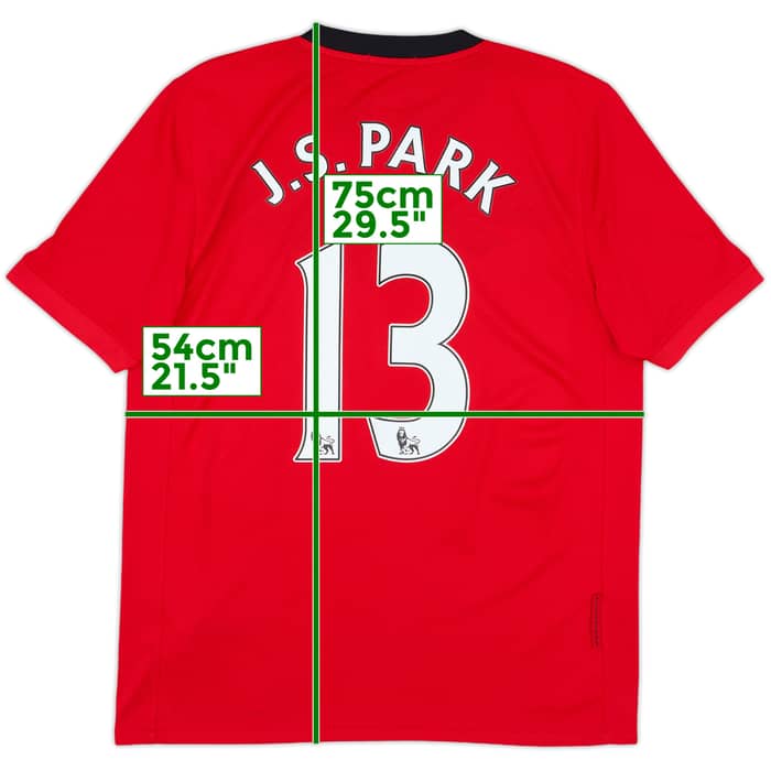 2009-10 Manchester United Home Shirt J.S.Park #13 - 8/10 - (M)