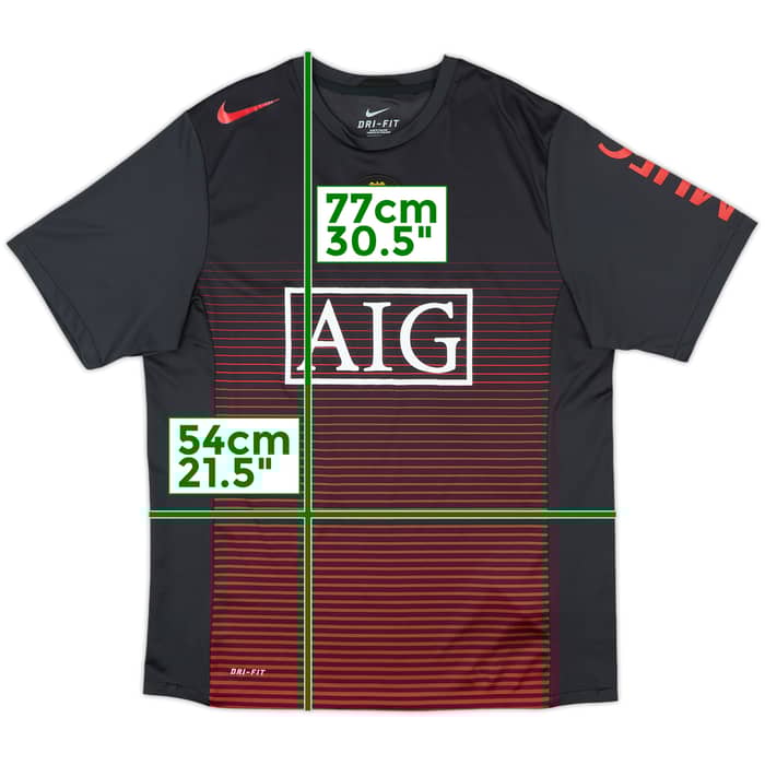 2010-11 Manchester United Nike Training Shirt - 7/10 - (L)
