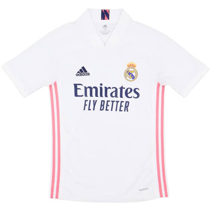 2020-21 Real Madrid Home Shirt Benzema #9 - 9/10 - (XS)