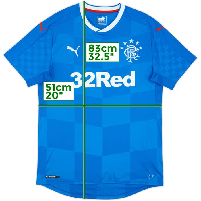 2016-18 Rangers Home Shirt - 9/10 - (L)