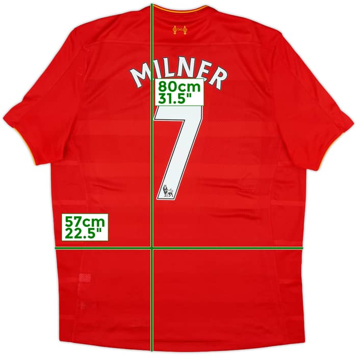 2016-17 Liverpool Home Shirt Milner #7 - 7/10 - (XL)