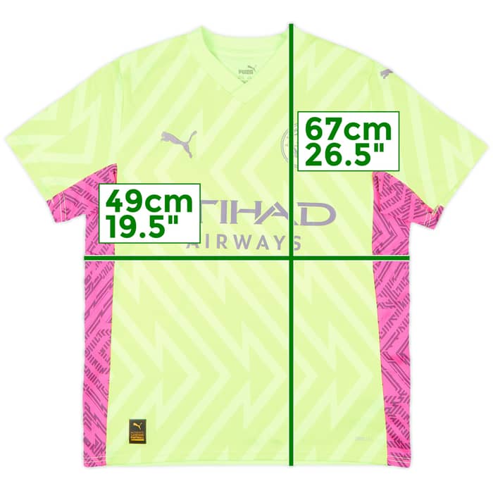 2023-24 Manchester City GK S/S Shirt - 10/10 - (XL.Boys)
