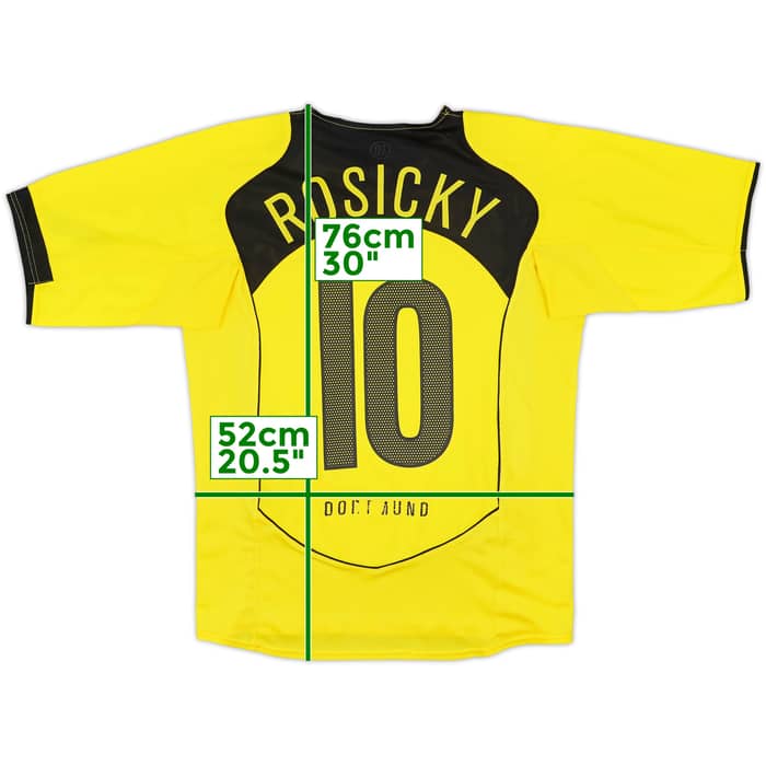 2004-05 Borussia Dortmund Home Shirt Rosicky #10 - 7/10 - (M)