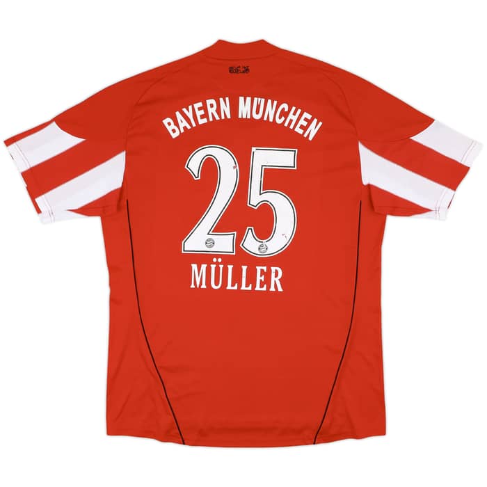 2010-11 Bayern Munich Signed Home Shirt Muller #25 - 5/10 - (XL)