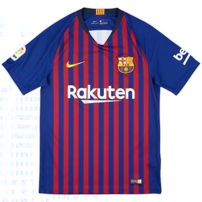 2018-19 Barcelona Home Shirt Messi #10 - 8/10 - (S)