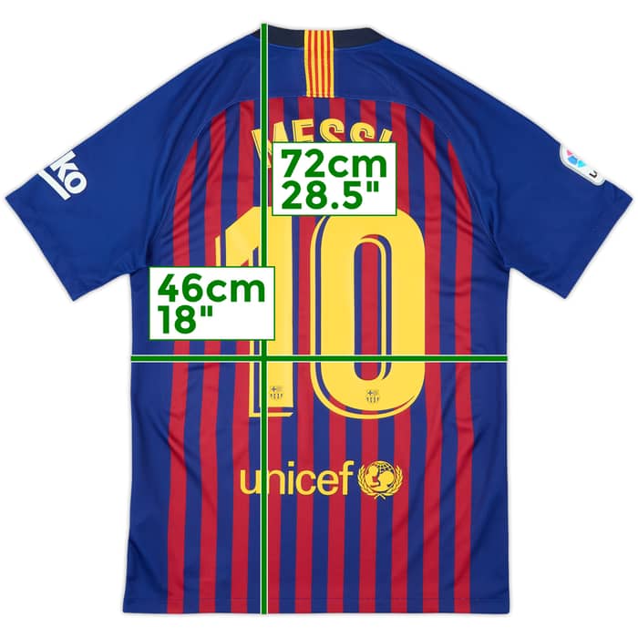 2018-19 Barcelona Home Shirt Messi #10 - 8/10 - (S)