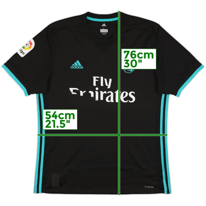 2017-18 Real Madrid Away Shirt - 4/10 - (L)