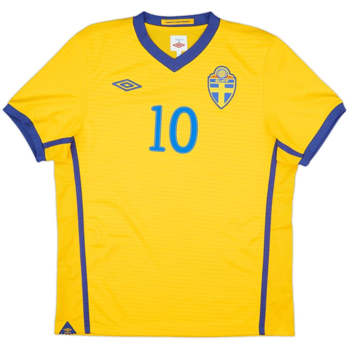 2010-11 Sweden Home Shirt Ibrahimovic #10 - 10/10 - (M)