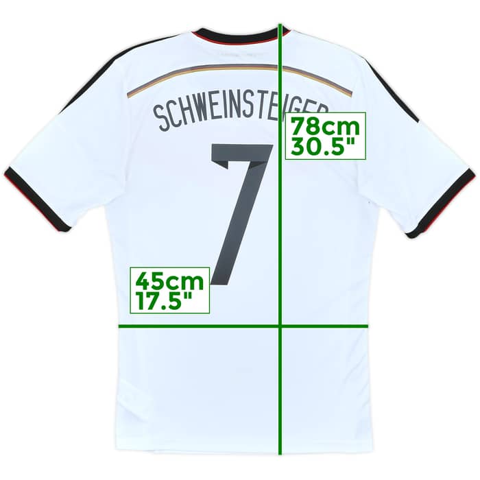 2014-15 Germany Home Shirt Schweinsteiger #7 - 8/10 - (M)