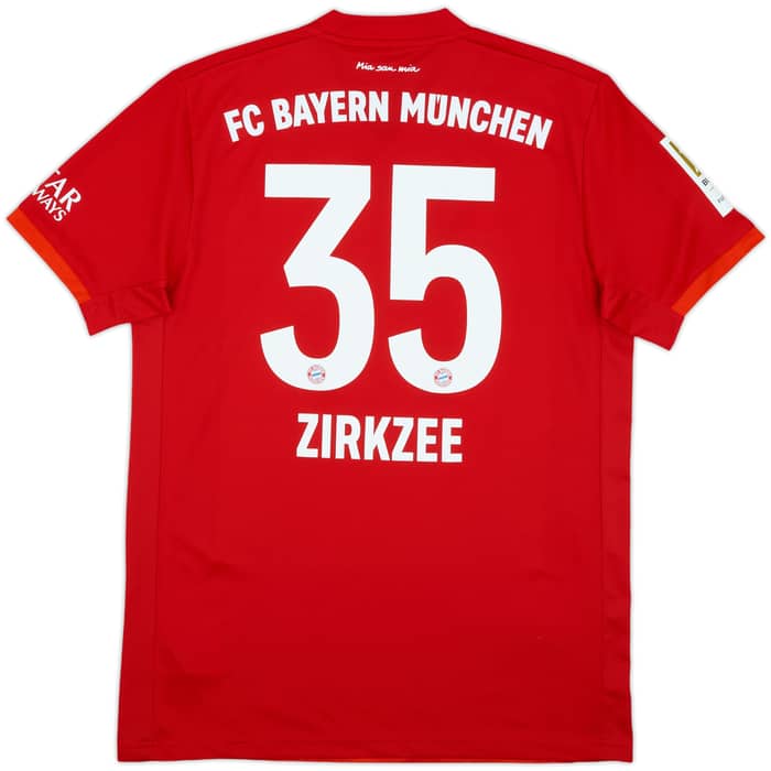 2019-20 Bayern Munich Home Shirt Zirkzee #35 - 9/10 - (M)