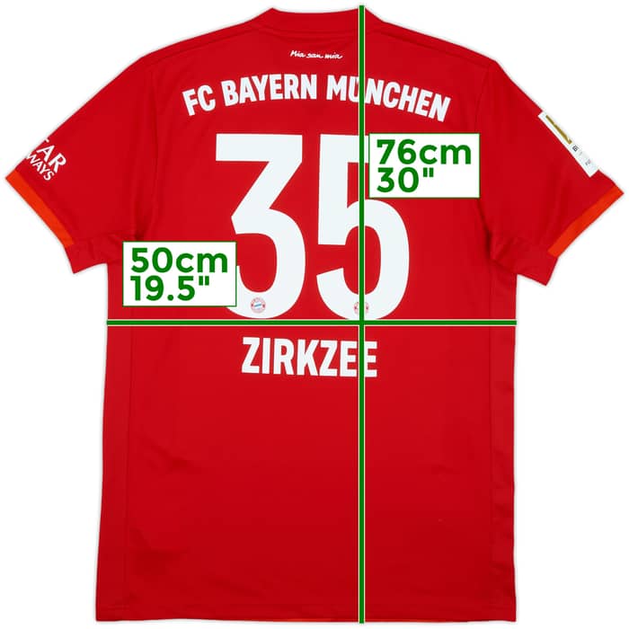2019-20 Bayern Munich Home Shirt Zirkzee #35 - 9/10 - (M)