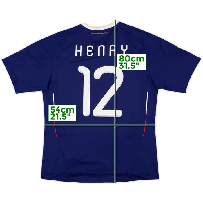 2009-10 France Home Shirt Henry #12 - 9/10 - (L)