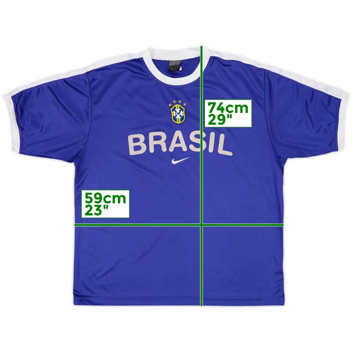 2002-04 Brazil NIke Training Shirt - 8/10 - (L)