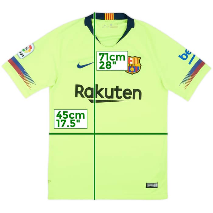 2018-19 Barcelona Away Shirt - 3/10 - (S)
