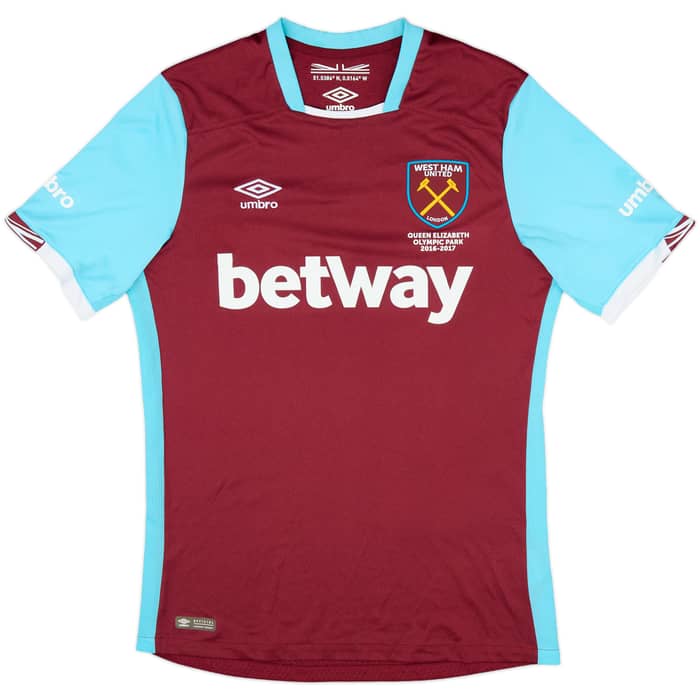 2016-17 West Ham Home Shirt Noble #16 - 8/10 - (M)