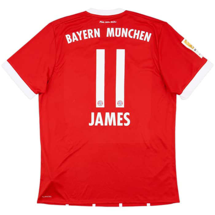 2017-18 Bayern Munich Home Shirt James #11 - 10/10 - (L)