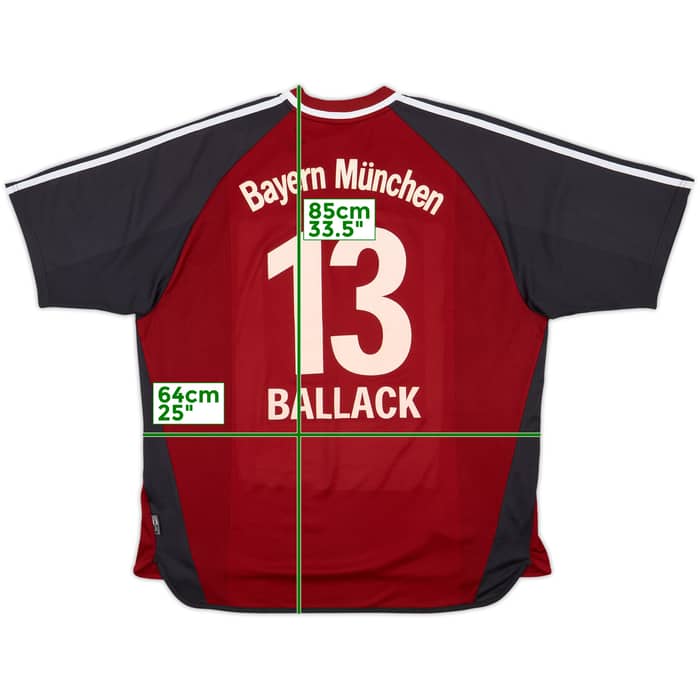 2002-03 Bayern Munich Home Shirt Ballack #13 - 8/10 - (XXL)