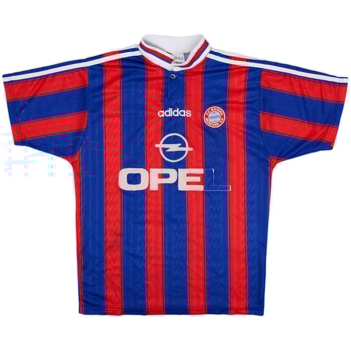 1995-97 Bayern Munich Home Shirt Strunz #8 - 4/10 - (S)