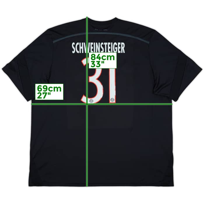 2014-15 Bayern Munich Third Shirt Schweinsteiger #31 - 6/10 - (3XL)