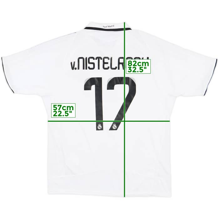 2008-09 Real Madrid Home Shirt v.Nistelrooy #17 - 6/10 - (XL)