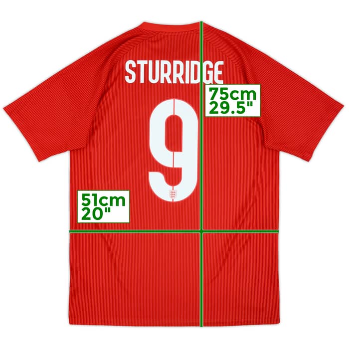 2014-15 England Away Shirt Sturridge #9 - 9/10 - (M)