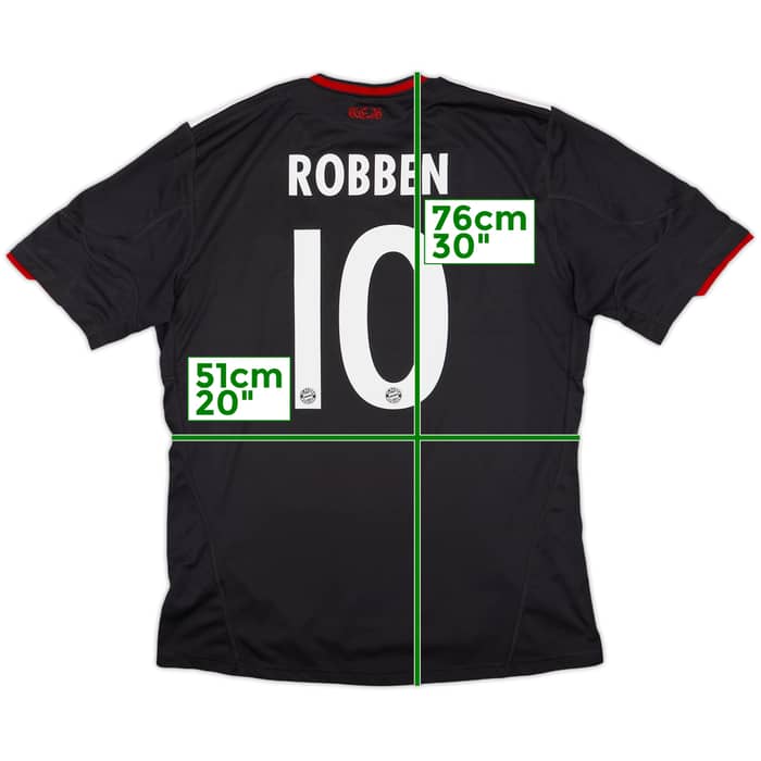 2010-11 Bayern Munich Third Shirt Robben #10 - 7/10 - (L)