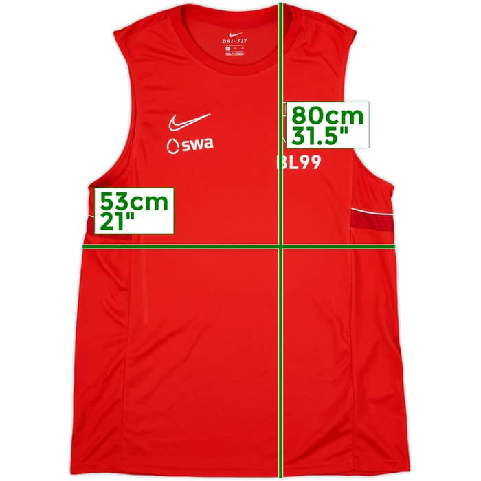 2021-22 Augsburg Staff Issue Nike Training Vest BL99 - 8/10 - (XL)