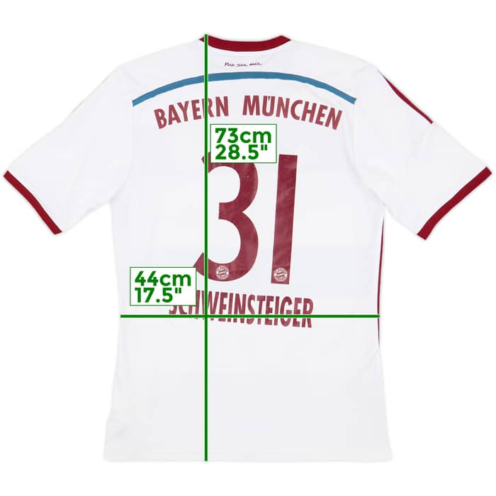2014-15 Bayern Munich Away Shirt Schweinsteiger #31 - 7/10 - (M)