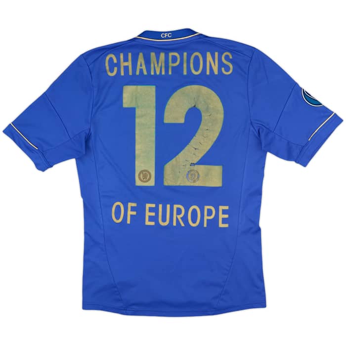2012-13 Chelsea Home Shirt Champions of Europe #12 - 4/10 - (S)