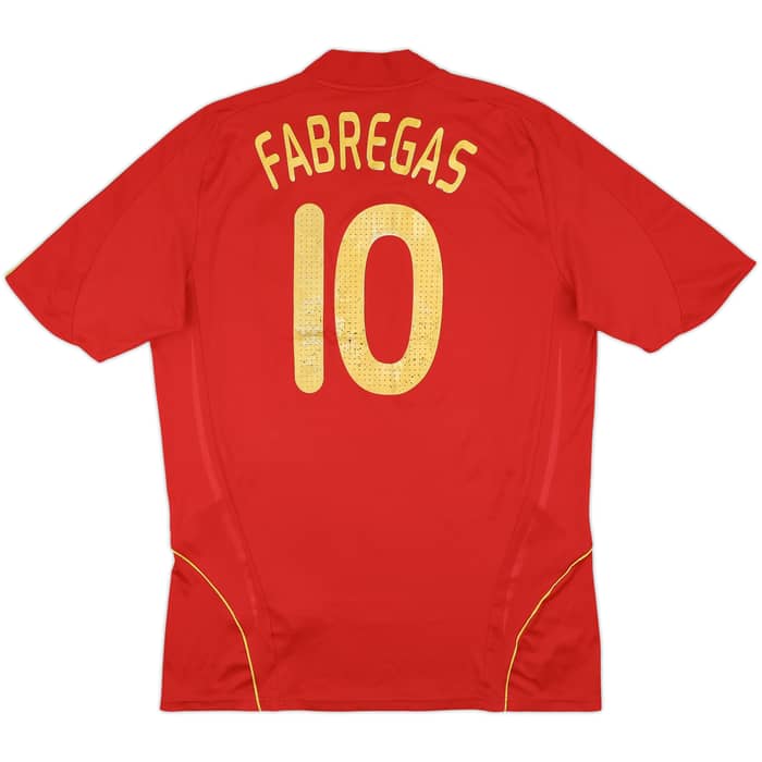 2007-09 Spain Home Shirt Fabregas #10 - 6/10 - (XL)