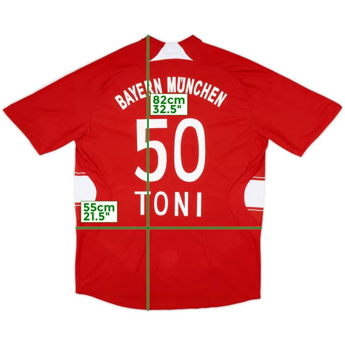 2007-08 Bayern Munich Home Shirt Toni #50 - 8/10 - (L)