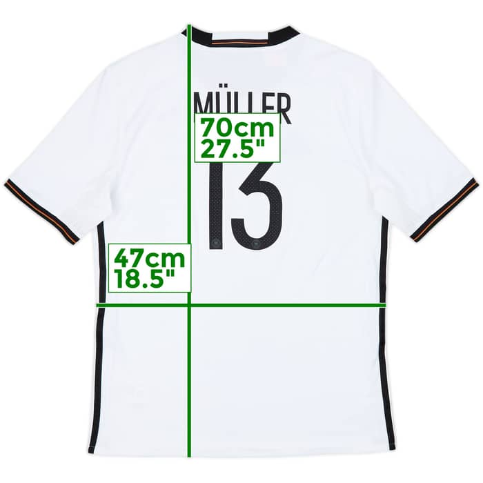 2015-16 Germany Home Shirt Muller #13 - 9/10 - (XL.Boys)