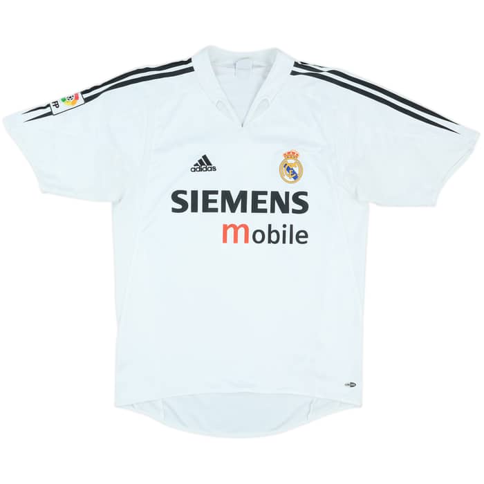 2004-05 Real Madrid Home Shirt Zidane #5 - 8/10 - (M)