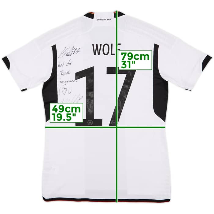 2022-23 Germany Signed Authentic Home Shirt Wolf #17 (M)
